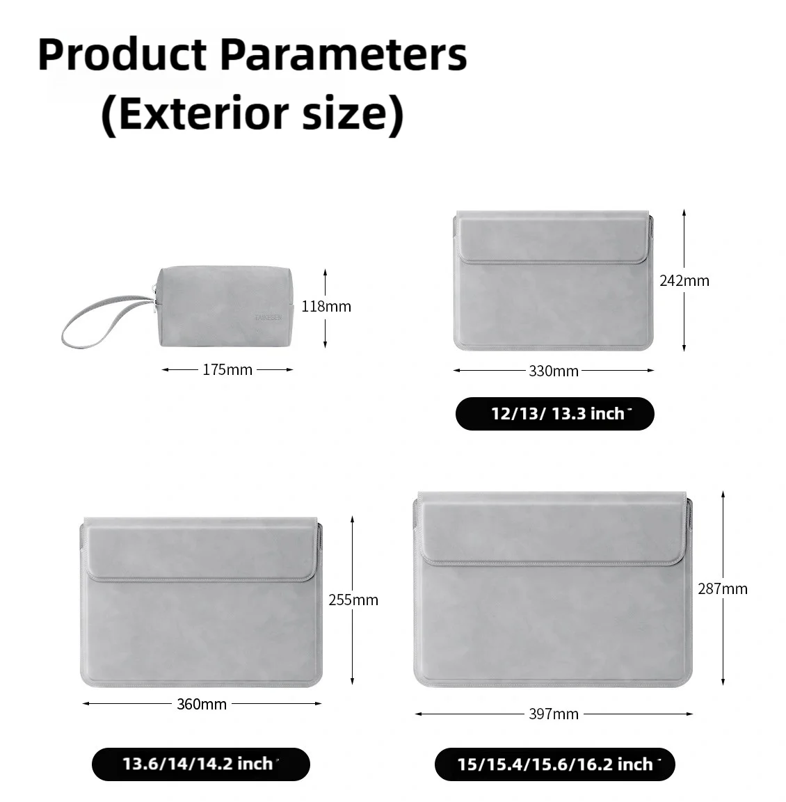 노트북 슬리브 케이스 13 14 15 15.6 인치 화웨이 HP DELL 라이너 슬리브 백 Macbook Air Pro 13 13.6 M4 노트북 가방 남성 여성