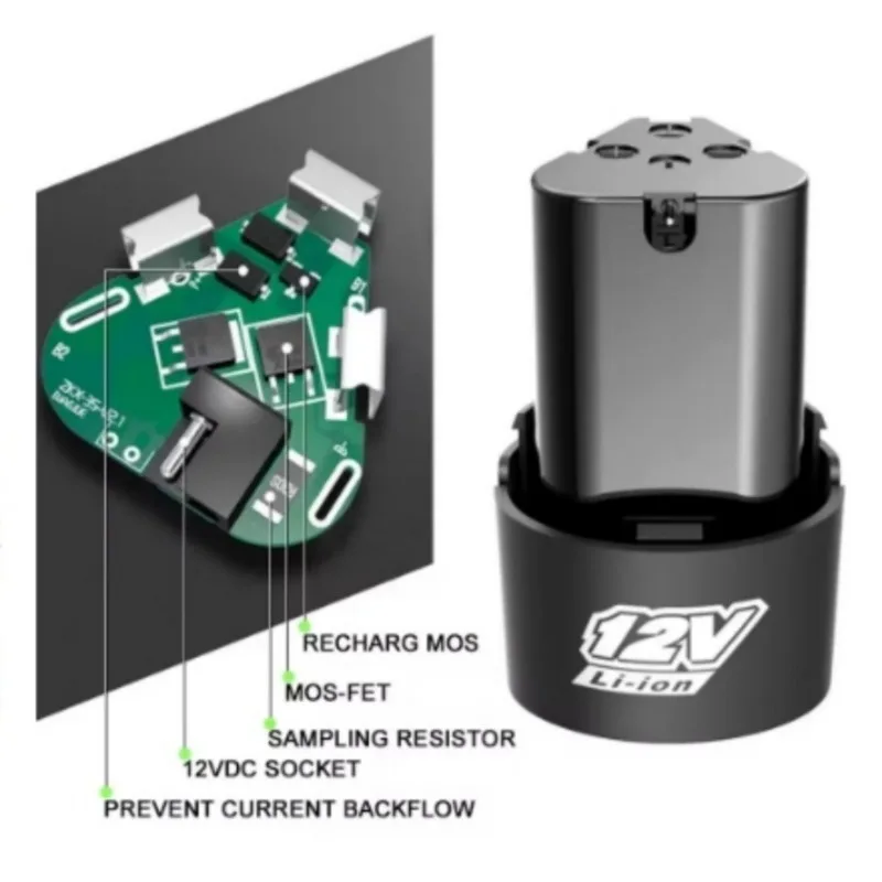 ???? 전기 스크루 드라이버 전기 드릴 미니 앵글 그라인더 전동 공구에 대 한 새로운 12V 4000mAh 범용 충전식 리튬 배터리