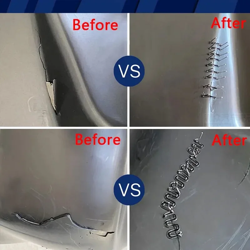 100-600Pcs 자동 플라스틱 수리 용접 손톱 자동차 범퍼 수리 용접 스터드 Precut 웨이브 손톱 기계 용접 핫 스테이플러