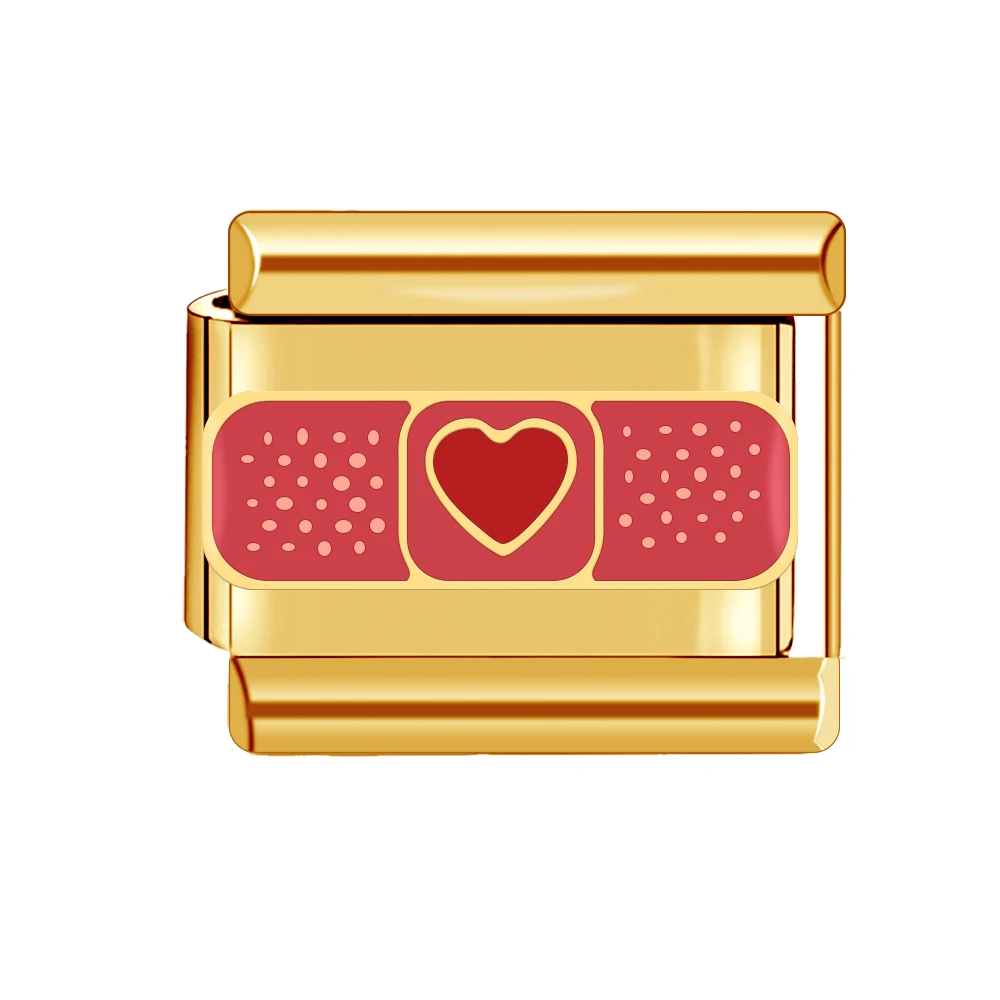 이탈리아 참 매장 이탈리아 참 팔찌 9mm Diy 골드 컬러 부자, 바다 및 해변용