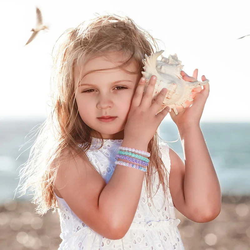 10-50Pcs 다채로운 구슬 팔찌 아이 소녀 생일 파티는 Goodie Pinata 필러 베이비 샤워 웨딩 게스트 치료 선물을 선호합니다