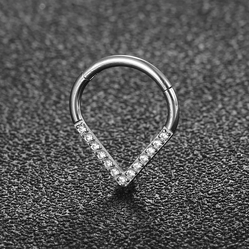 하트 힌지 코 링 후프 눈물방울 격막 후프 조가비 Daith 헬릭스 링 후프 루크 Tragus 링 립 링 연골 귀걸이 후프