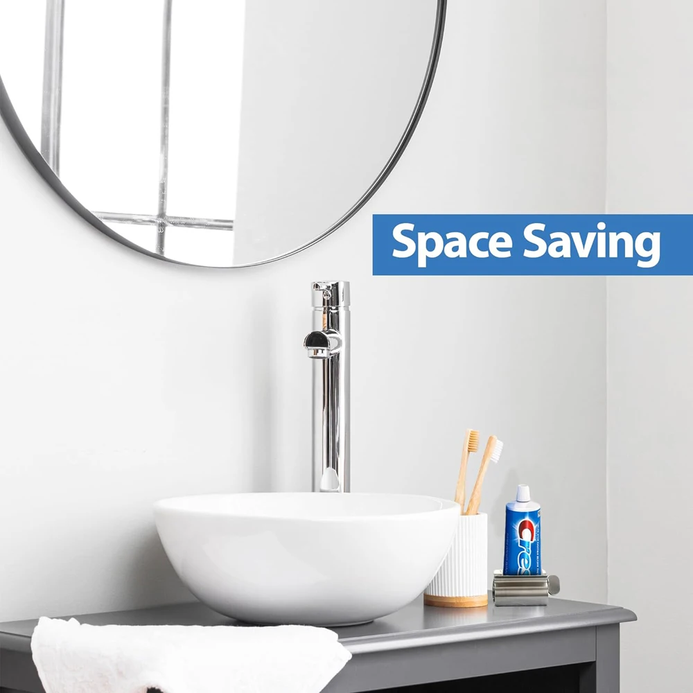 욕실 액세서리 치약 압착기 튜브 롤러 스테인레스 스틸 압착기 롤러 연고 화장품 용 디스펜서 회전