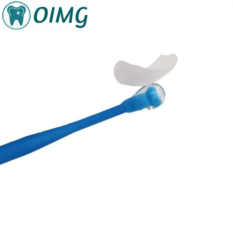 40 개/가방 치과 애플리케이터 스틱 치아 크라운 도자기 베니어 일회용 치과 재료 브러시 애플리케이터에 대 한 접착 팁