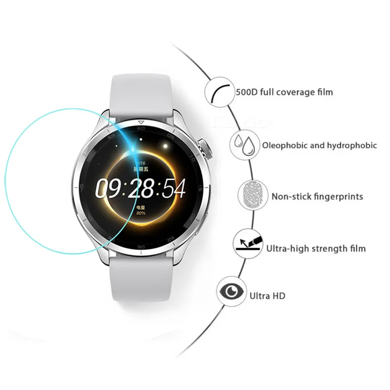 Xiaomi Mi Watch S4 용 강화 유리 Xiaomi Mi Watch S3 필름 액세서리 용 Smartwatch 화면 보호 필름 Anti-Scratch