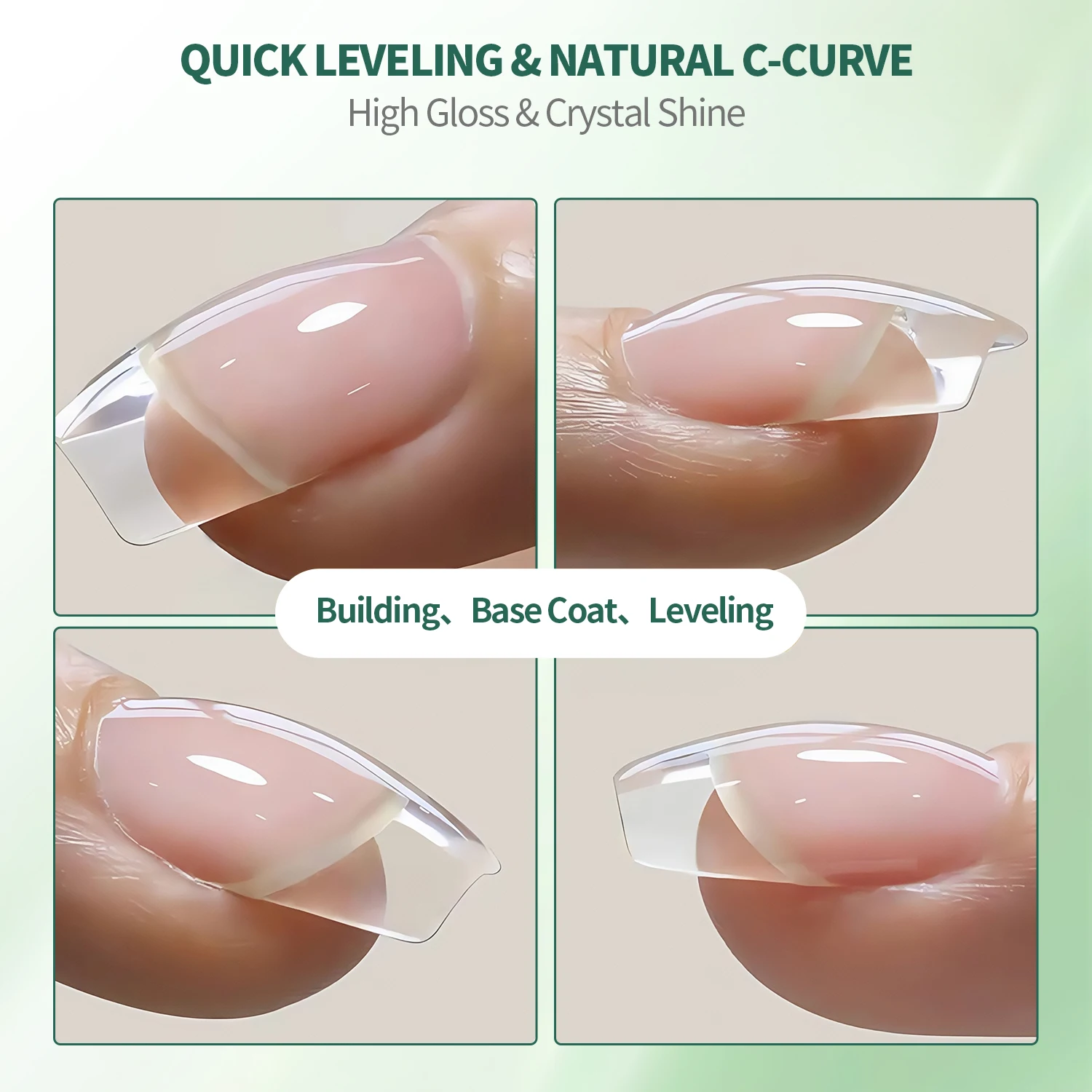 Nailpop 15ml 빌더 젤 매니큐어 네일 에이펙스 & 익스텐션 강화제 업그레이드 된 UV 젤 라인 석 접착제 4 색