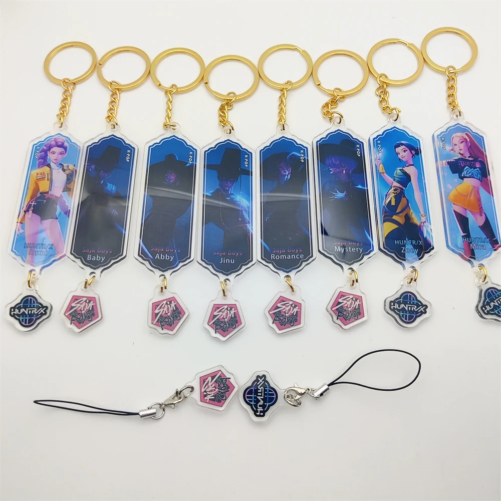케이팝데몬헌터스 핫한 K팝 데몬 헌터스 헌트릭스 사자 보이즈 키체인 액세서리 주얼리 루미 조이 진우 미라 솔드 마이 소울 키링 팬 선물