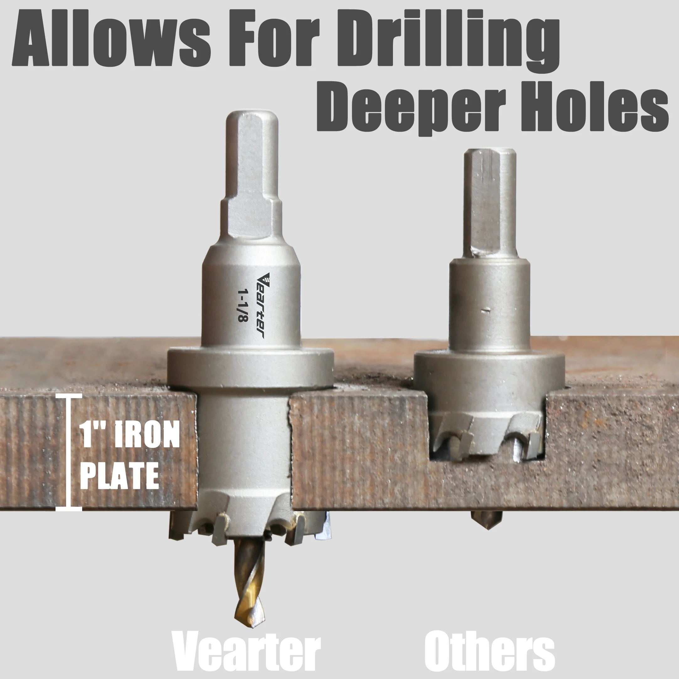 1PC 12-300mm TCT 홀쏘 초경 팁 코어 드릴 비트 커터 공구 (스테인리스 스틸 플레이트, 철, 금속, PVC 오프너용)