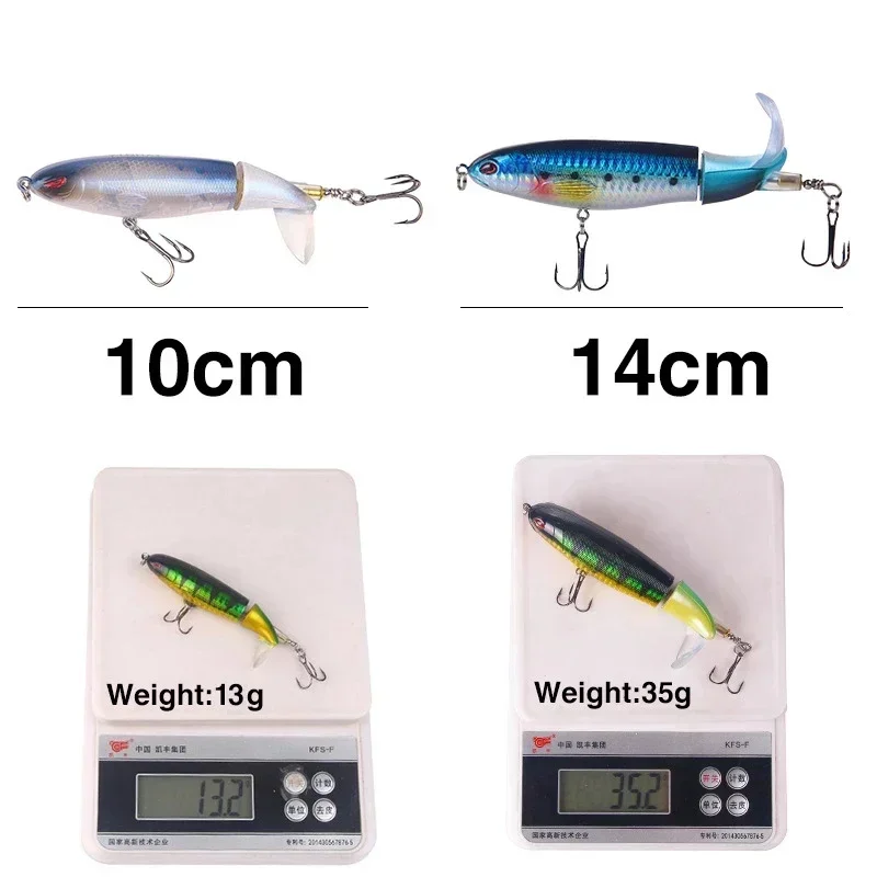 EASYFISH 13g 15g 35g 포퍼 프로펠러 탑워터 낚시 미끼 인공 미끼 하드 크랭크베이트 워블러 회전 테일 낚시 태클