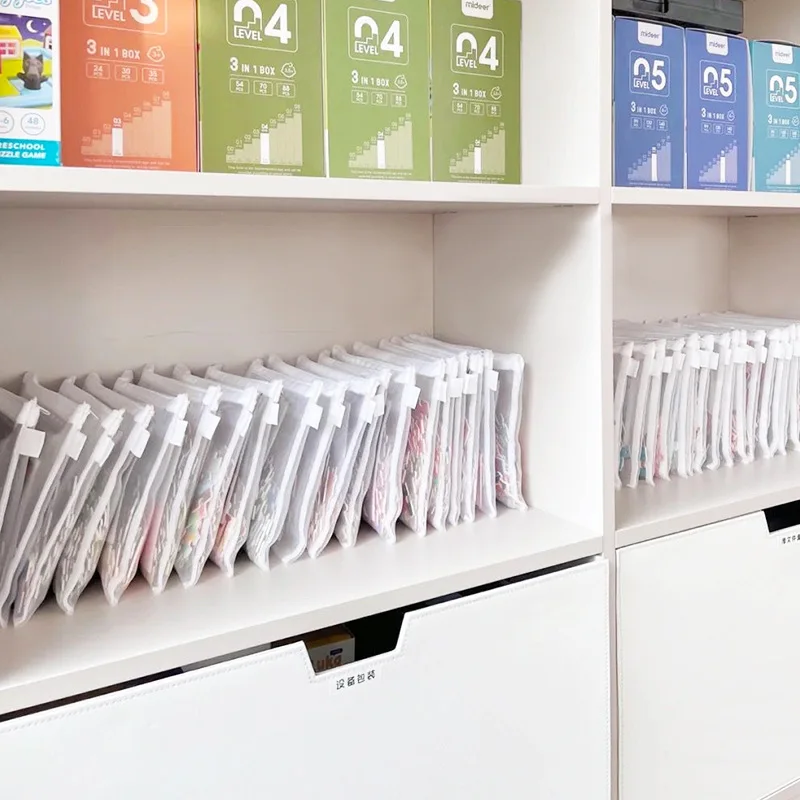 장난감 보관 가방 어린이 빌딩 블록 작은 장난감 특수 정렬 가방 가방 투명 메쉬 거즈 지퍼 메쉬 가방