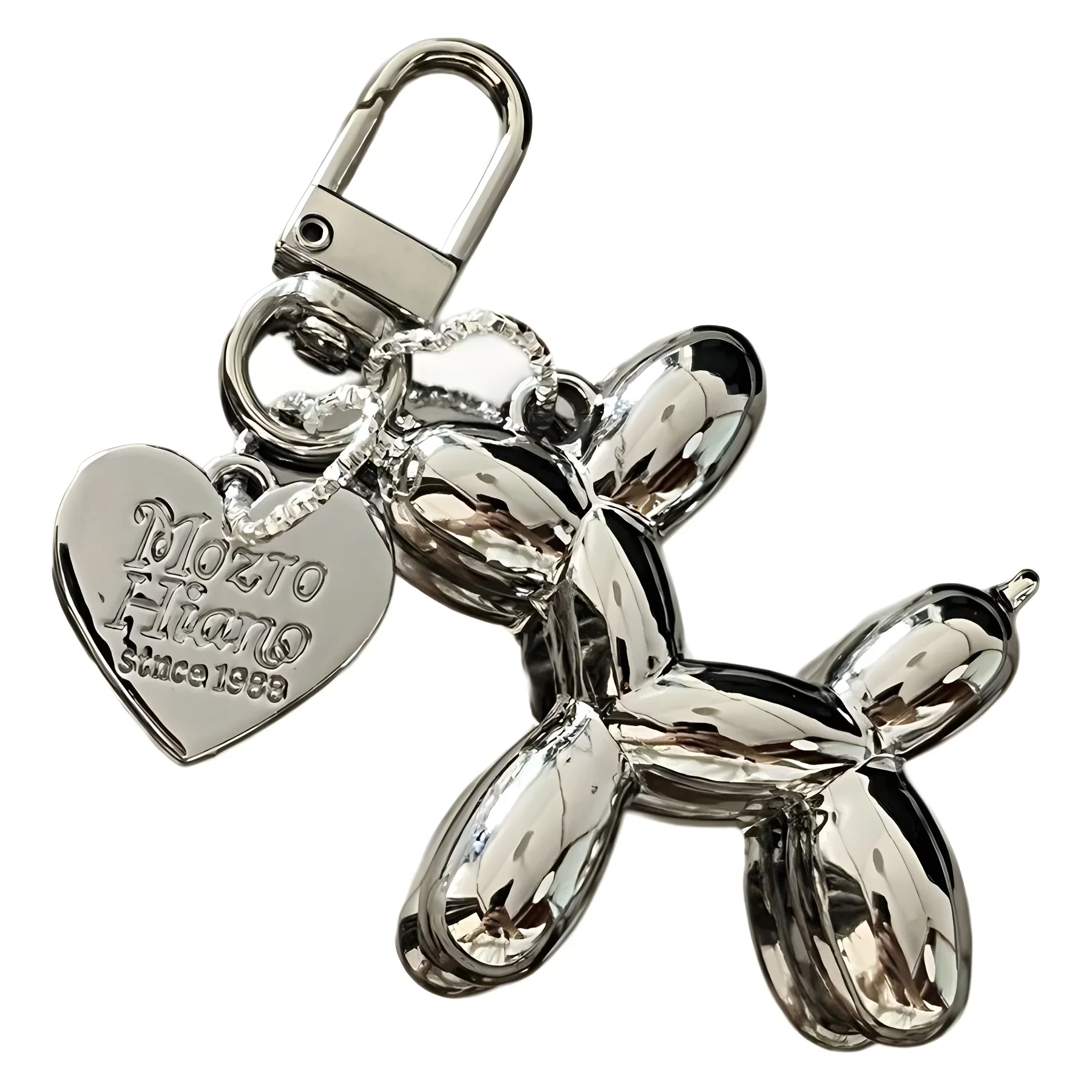 여성을위한 귀여운 아크릴 만화 풍선 개 열쇠 고리 Y2k 가방 펜던트 커플 자동차 열쇠 고리 보석 선물 장식 액세서리