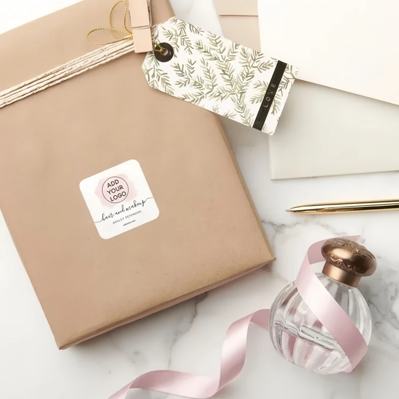 500PCS 사용자 정의 스티커 및 사용자 정의 로고 웨딩 생일 선물 상자 스티커 디자인 나만의 스티커 스티커를 개인화