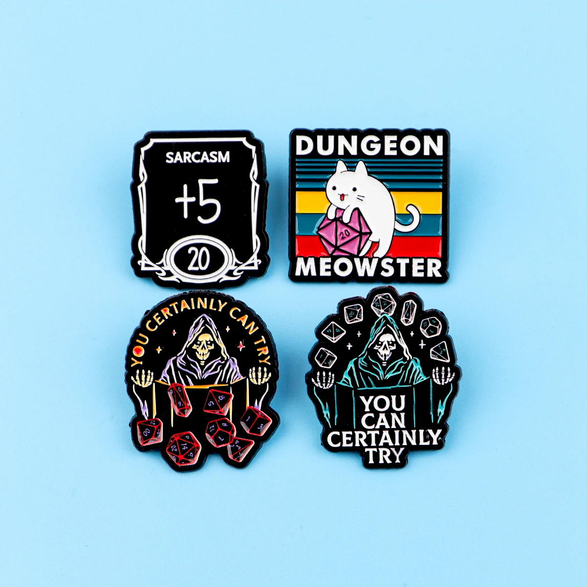 ADHD 인식 에나멜 핀 유머 브로치 소나무 옷깃 핀 배지 배낭 의류 액세서리 게임 쥬얼리 친구 선물