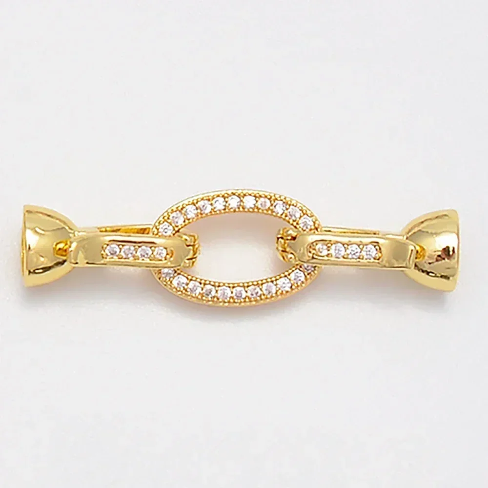 쥬얼리 제작용 포장 지르콘 커넥터, DIY 목걸이 팔찌 체인 액세서리, 금/실버 색상, 원형 하트 모양 부품, 1 개