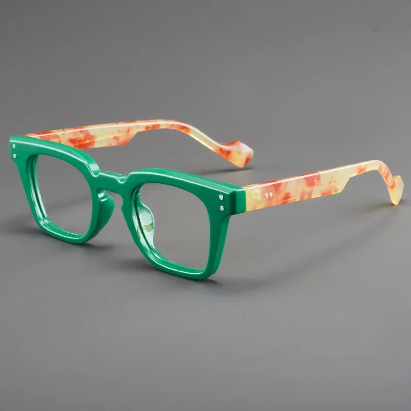 남성 스퀘어 독서 안경 안티 블루 라이트 안경 트렌드 초경량 라운드 프레임 여성 노안 안경 프레임 남여