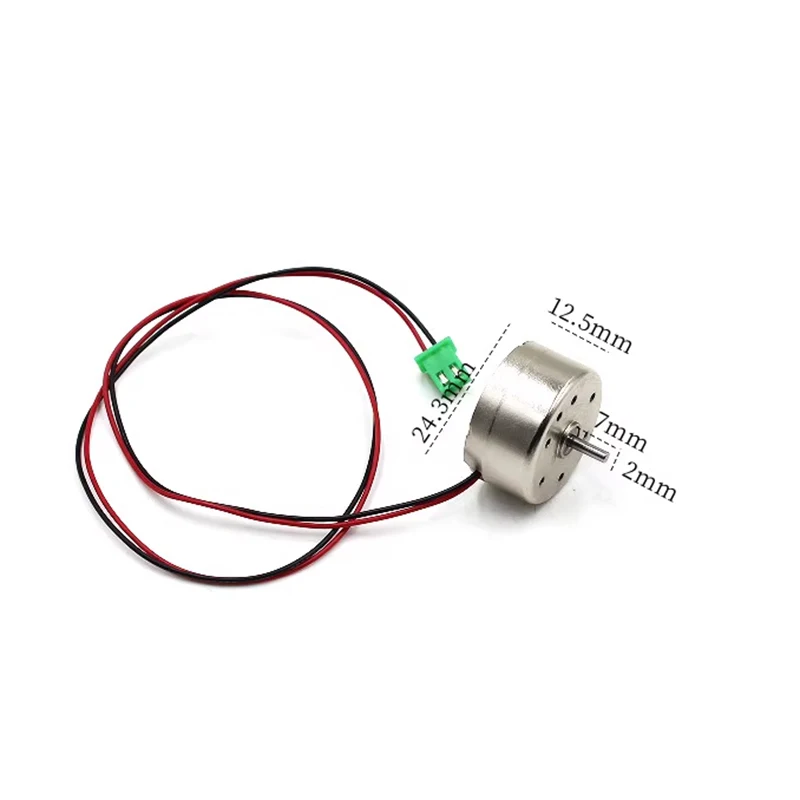 RF-300C 미니 300 모터 DC 5V 6V 9V 12V 7000RPM 마이크로 24mm 원형 스핀들 모터 저전류 DIY 태양 광 팬 취미 장난감 모델