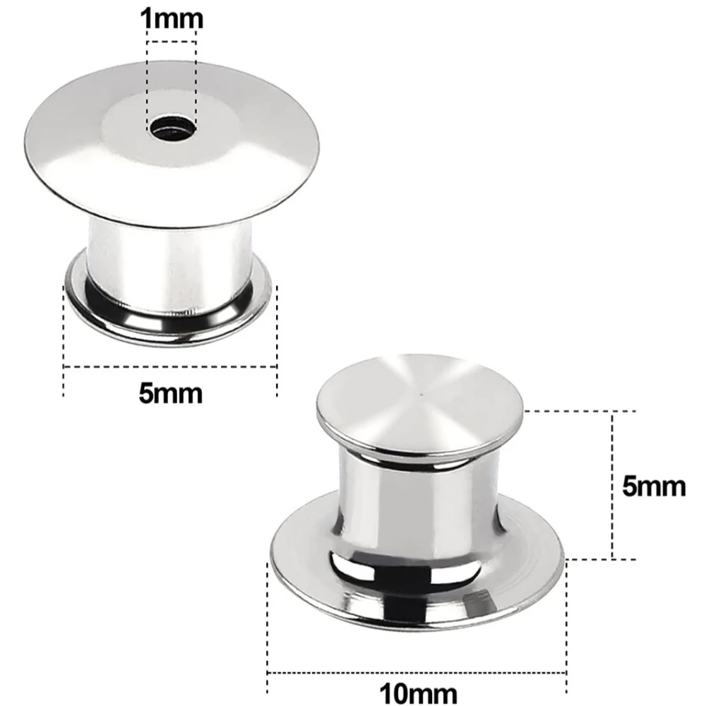 10/30/50 조각 잠금 핀 백업 금속 핀 백업 잠금 핀 키퍼 DIY 에나멜 브로치 배지 쥬얼리 만들기위한 잠금 걸쇠