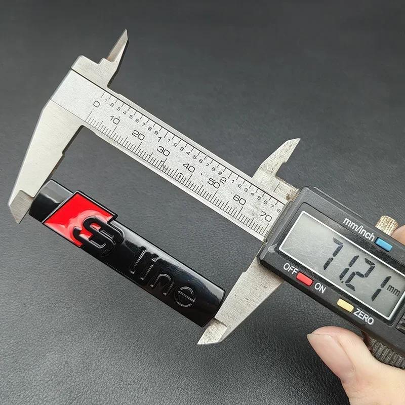 2pcs 3D 금속 Sline 로고 S 라인 엠블럼 자동차 펜더 배지 스티커 아우디 A1 A2 A3 A4 A5 A6 A7 Q2 Q3 Q5 Q7 SQ5 RS5 TT 액세서리