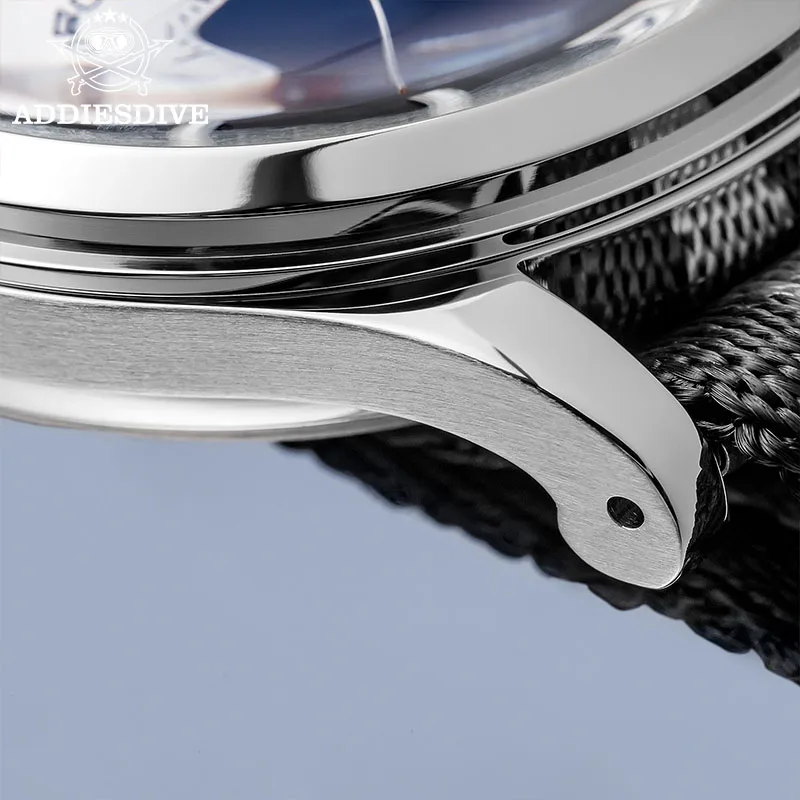 ADDIESDIVE 최고 브랜드 남자 시계 BGW9 슈퍼 빛나는 10Bar 방수 버블 미러 유리 VK64 크로노 그래프 석영 스틸 손목 시계