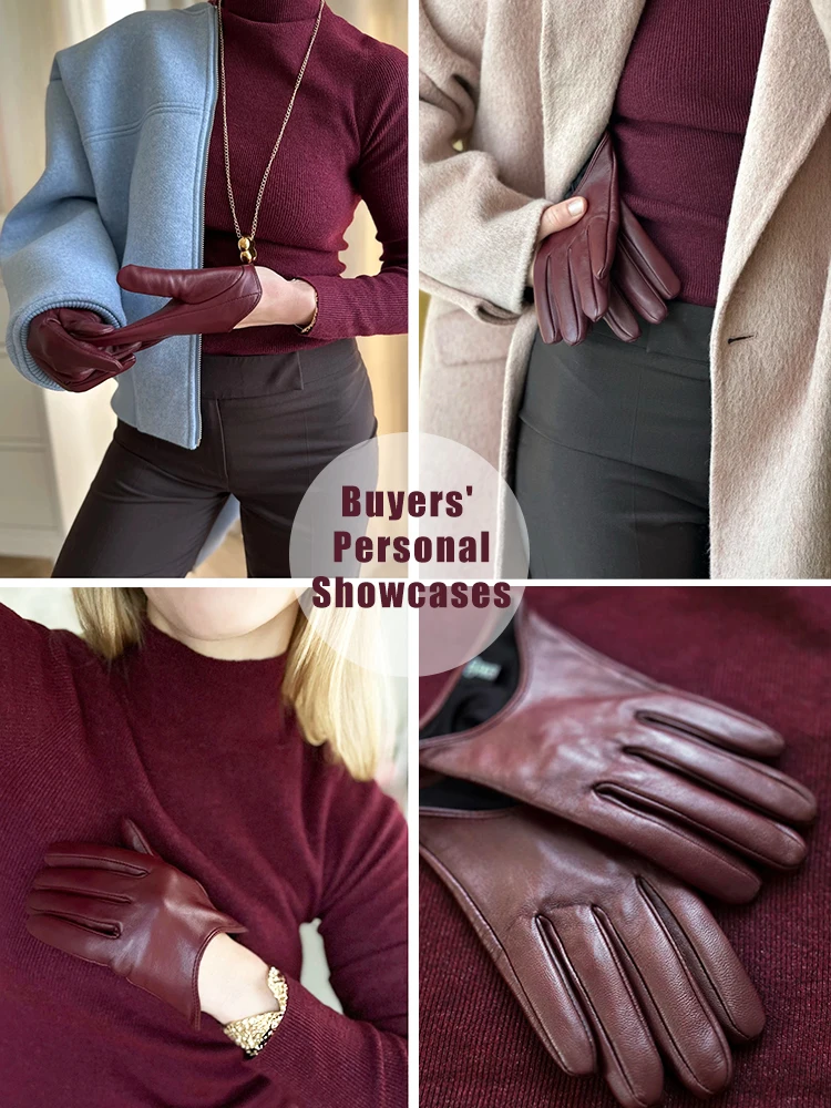 패션 컬러 의류 액세서리 여성용 가죽 장갑, 편안한 짧은 여성 딱지, 따뜻한 겨울 장갑 women-2001